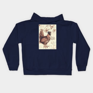 Devil Bird Cryptid Rooster Kids Hoodie